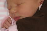 birth announcement of Baby Audrey Claire