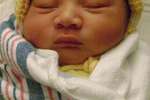 birth announcement of Baby Roshan V. Arai