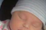 birth announcement of Peyton Joan Hanson