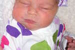 birth announcement of Peyton Joan Hanson