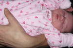 birth announcement of Audrey Sway