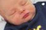 birth announcement of Baby Levi James